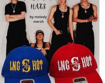 LONGSHOT SHOTTIES Bestickte Kappe | Ästhetisches, dezentes K-Pop-Fan-Geschenk | K-Pop-Idol-Merchandise | Lngshot Baseballkappe