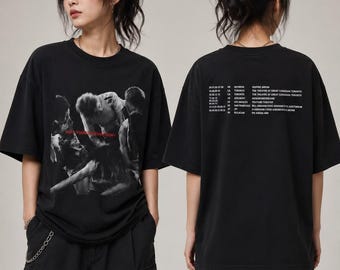 Camiseta de la gira de CORTIS, merchandising vintage de conciertos de Kpop, camiseta gráfica de estilo streetwear.