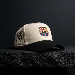 Barcelona FC Snapback | Streetwear Soccer Hats | 5 Panel Snapback Hat | Oros Studios image 1
