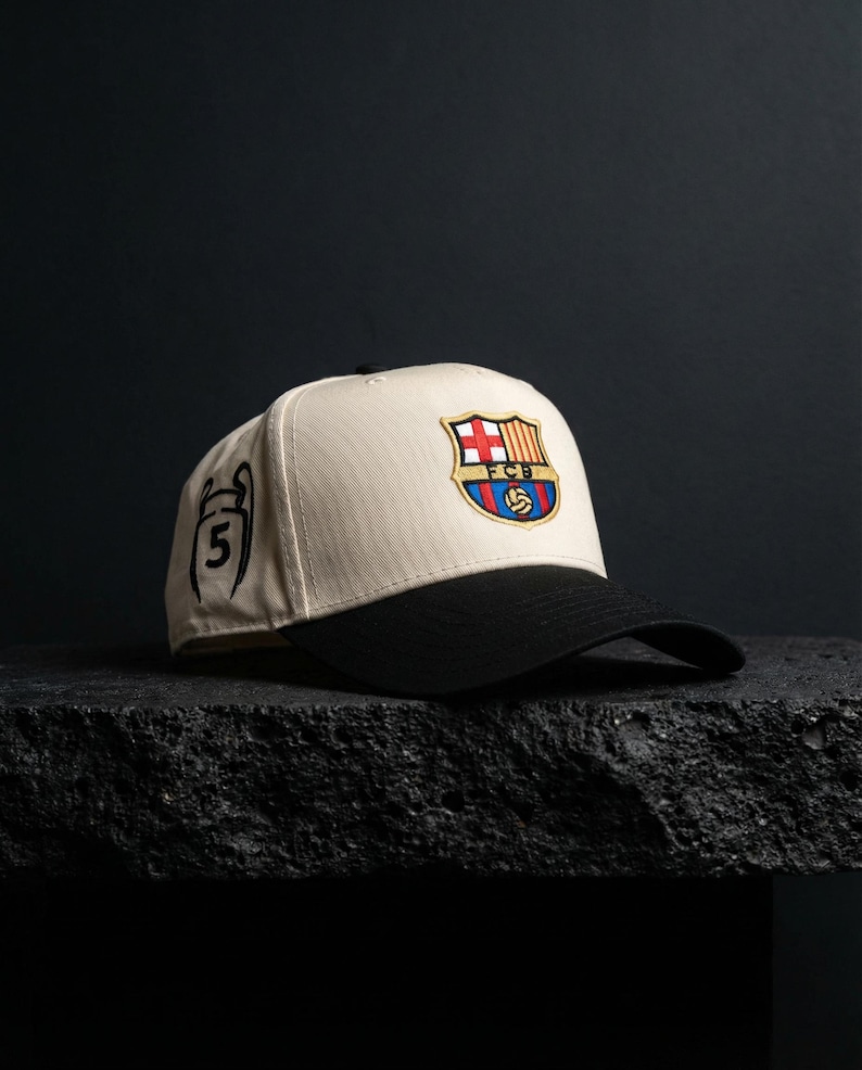 Barcelona FC Snapback | Streetwear Soccer Hats | 5 Panel Snapback Hat | Oros Studios image 1
