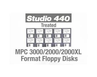 Akai MPC 3000/2000/xl Format 10 Disk Floppy Disks Drum Library Studio 440 Drums