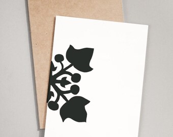 Kukui Quilt Pattern - Blank Card