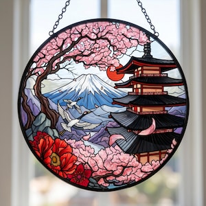 Fuji Stained Glass - Etsy
