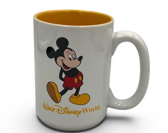Vintage Walt Disney World Mickey Mouse Ceramic Mug