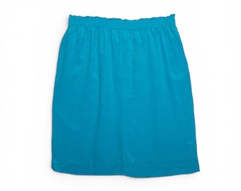 Vintage Diane Gilman Electric Blue Silk Skirt