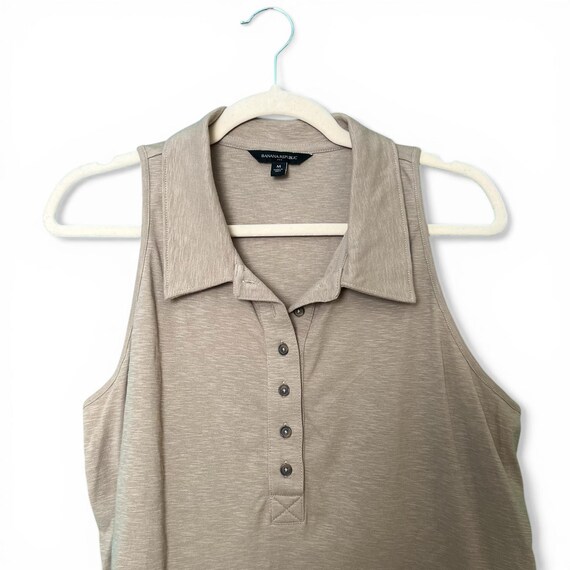 Vintage Banana Republic Sleeveless Collared Top - image 1