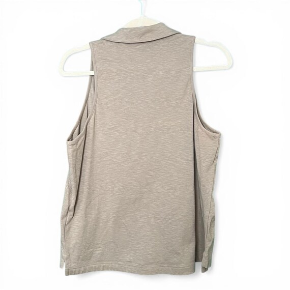 Vintage Banana Republic Sleeveless Collared Top - image 3