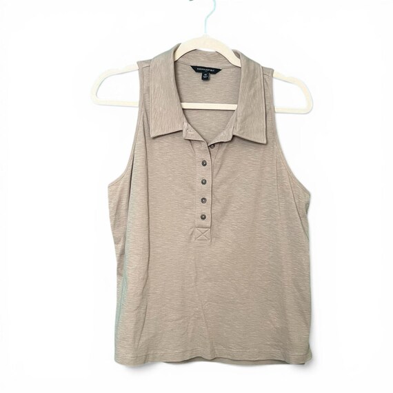 Vintage Banana Republic Sleeveless Collared Top - image 2