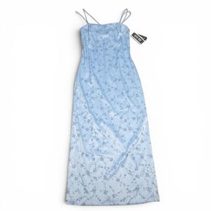 90s floral spaghetti strap dress Spaghetti Strap