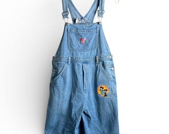 Vintage Mickey & Co Denim Short Overalls