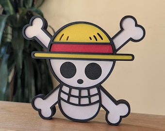 ワンピース ルフィ スカル 3Dプリント装飾品 - ディスプレイアイテム - アニメマンガオタクへのギフト