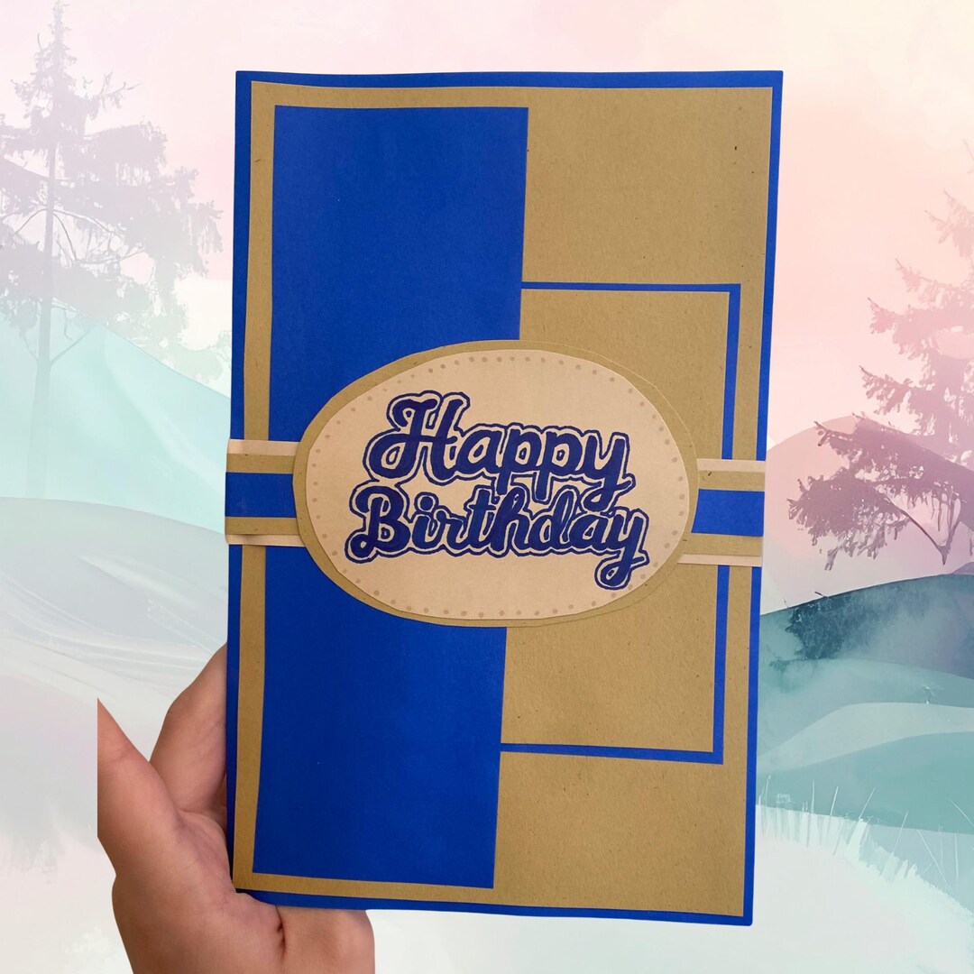 Handmade Happy Birthday Greeting Card - Etsy