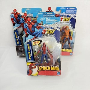 Spider-Man Battle Cards 3 Fiercest Foes Set of 4 Action Figures Venom Hobgoblin image 1