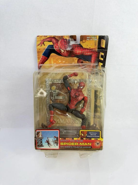 VTG 2004 Toy Biz Marvel Spider-man 2 Shoot & Slide Action Figure