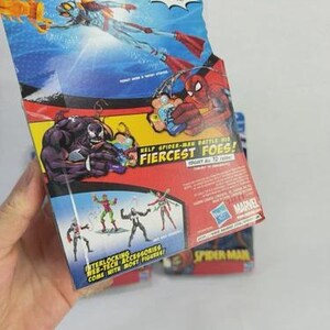 Spider-Man Battle Cards 3 Fiercest Foes Set of 4 Action Figures Venom Hobgoblin image 8