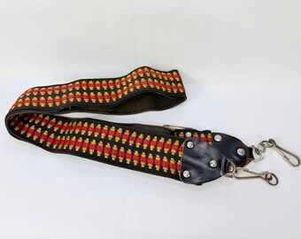 Vintage 1970's Hippy Camera Shoulder Strap 2” woven Hippie 35mm Nikon Canon