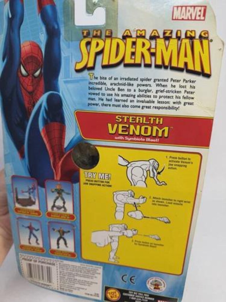 The Spider-Man Dual Blast Shocker & Stealth Venom Action Figures (2006) Toy Biz image 19