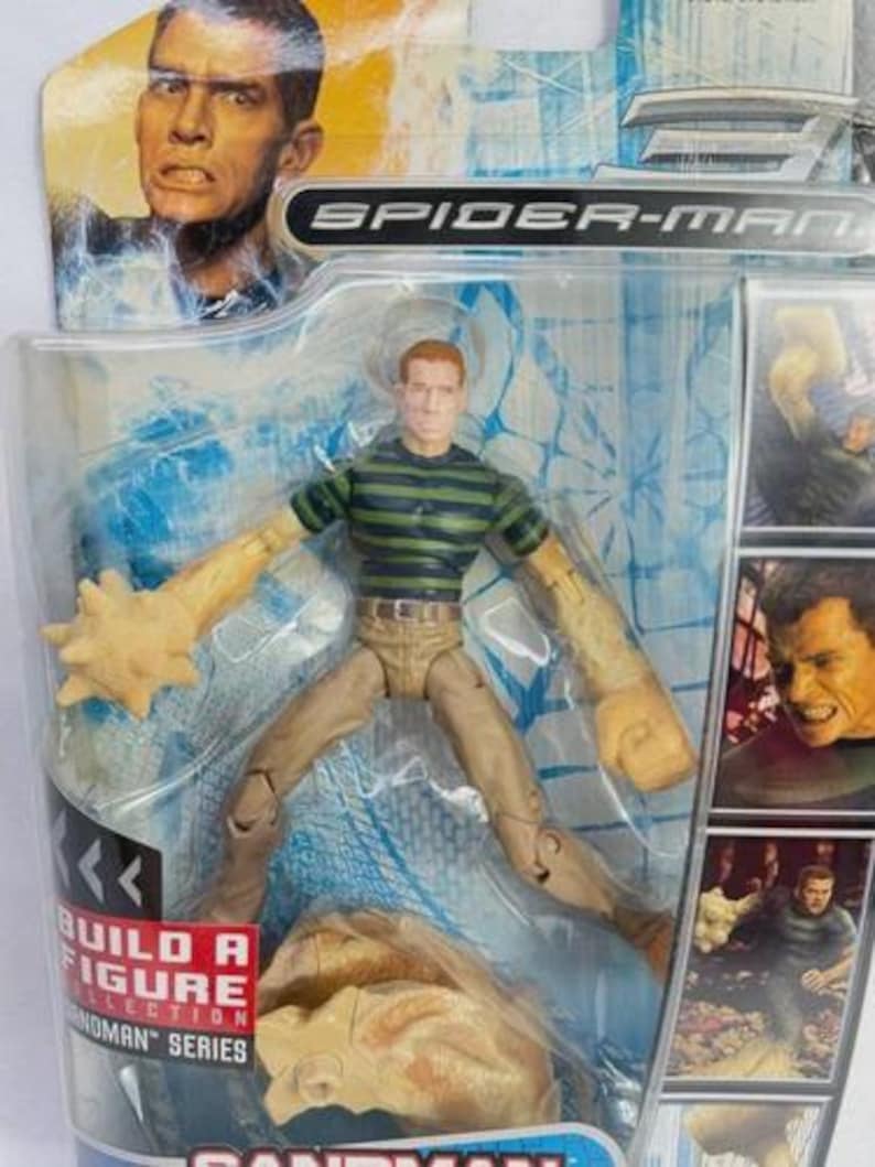 Spider-Man 3 Movie: Sandman Hasbro Action Figure Build A Figure - BAF 2007 NEW image 2