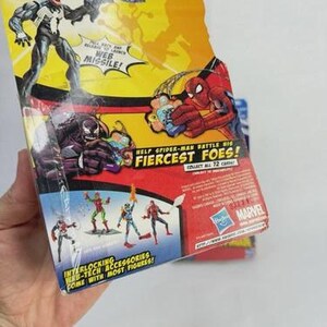 Spider-Man Battle Cards 3 Fiercest Foes Set of 4 Action Figures Venom Hobgoblin image 14