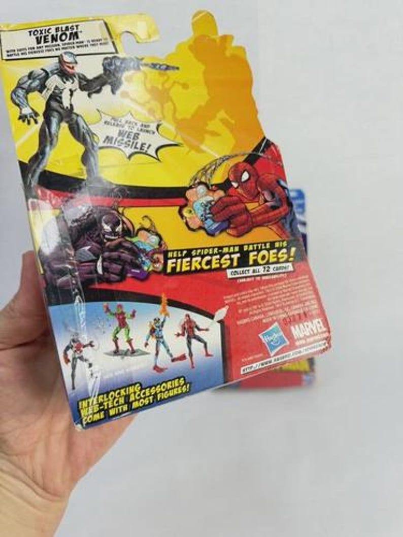 Spider-Man Battle Cards 3 Fiercest Foes Set of 4 Action Figures Venom Hobgoblin image 14