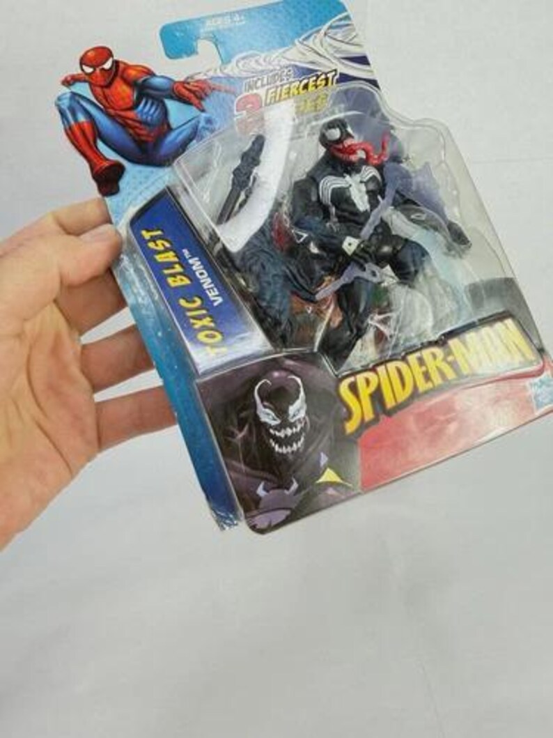 Spider-Man Battle Cards 3 Fiercest Foes Set of 4 Action Figures Venom Hobgoblin image 11