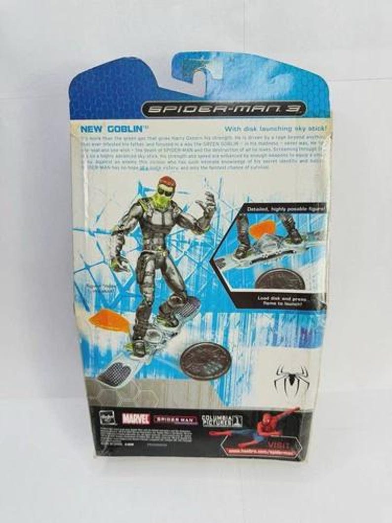 2007 Spider-Man 3 New Goblin Action Figure Movie Walmart Exclusive Variant RARE image 5