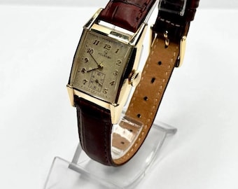 Vintage HELBROS Watch 17 Jewels Cal 94 Swiss Made 10K GF Runs Clean