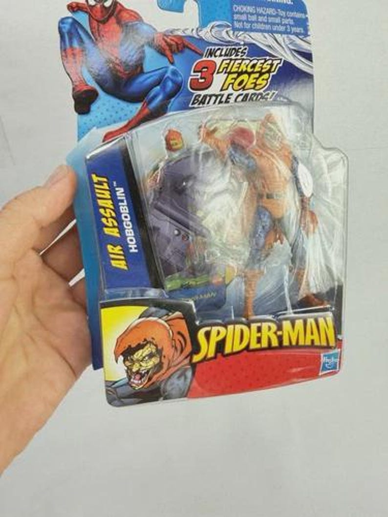 Spider-Man Battle Cards 3 Fiercest Foes Set of 4 Action Figures Venom Hobgoblin image 17