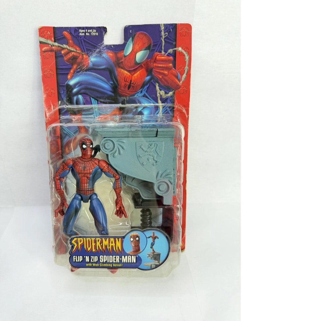 Toybiz Spider‑man Flip 'N Zip Figure W/web‑climbing Action Sealed