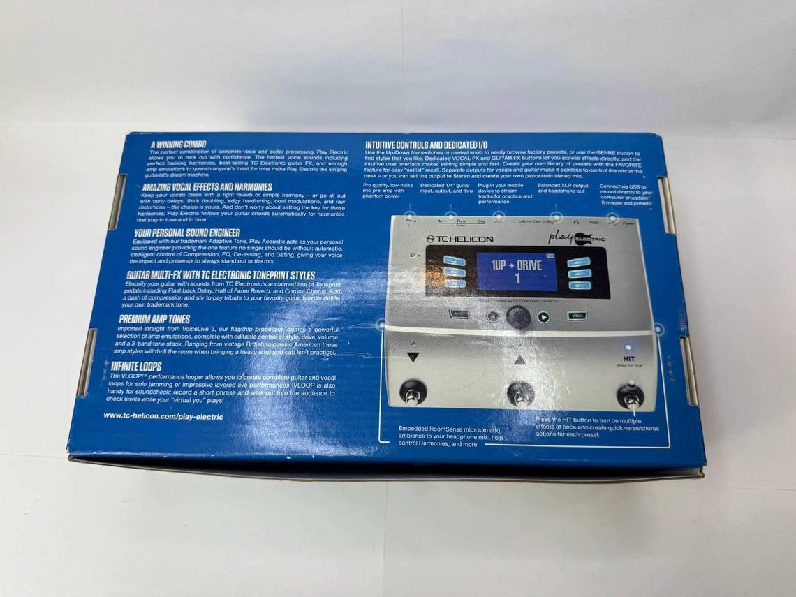 TC-HELICON Voicelive Play Electric Vocal & Electric Guitar Multi-Effects Pedal, foto 3 di 5