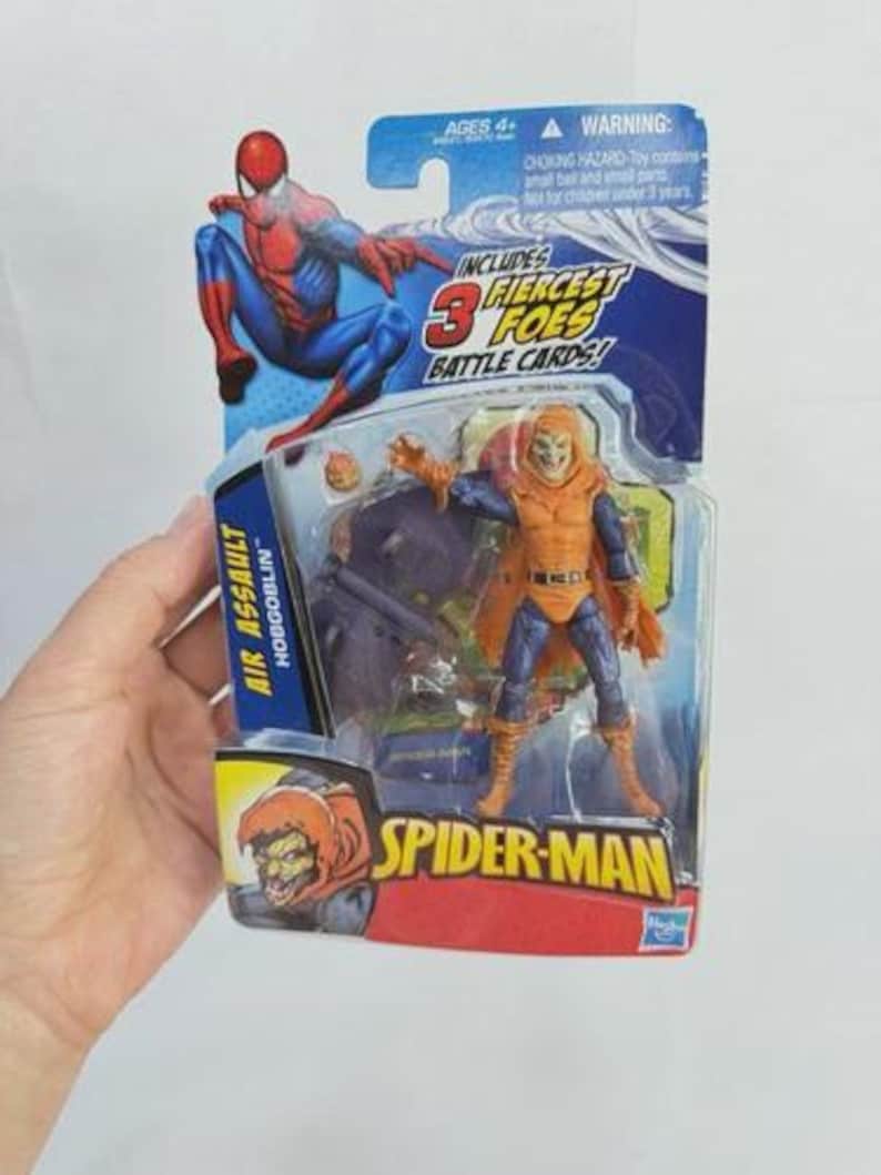 Spider-Man Battle Cards 3 Fiercest Foes Set of 4 Action Figures Venom Hobgoblin image 15