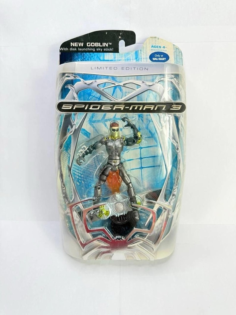 2007 Spider-Man 3 New Goblin Action Figure Movie Walmart Exclusive Variant RARE image 1