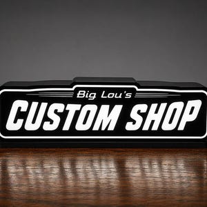 3D Printed Car Tuned Light Box – LED Glow Sign, Automotive Decor