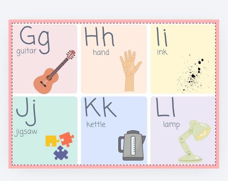Calm Pastel ABC Cards | Early Years Learning | Made by a Primary School ...