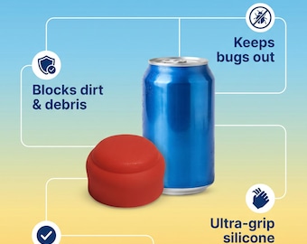 Silikon Dosendeckel | Reversible Drink Topper, abriebfestes Outdoor-Zubehör