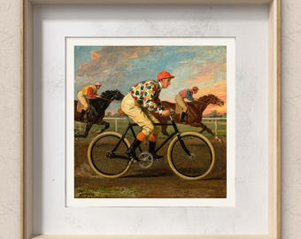 Impresión Giclée de Jockey de Bicicleta - Edición Limitada Bellas Artes / arte mural