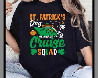 Équipe de croisière de la Saint-Patrick | T-shirt unisexe sweat à capuche barboteuse | Impression DTF premium | Esthétique vintage rétro | Cadeau| TE474