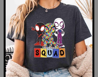 Assistance Spider Man et ses amis | T-shirt unisexe sweat à capuche barboteuse | Impression DTF premium | Esthétique vintage rétro | Cadeau| TE467
