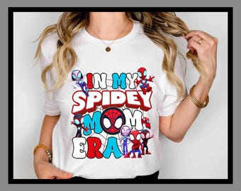 Maman araignée pour la fête des mères | T-shirt unisexe sweat à capuche barboteuse | Impression DTF premium | Esthétique vintage rétro | Cadeau| TE466