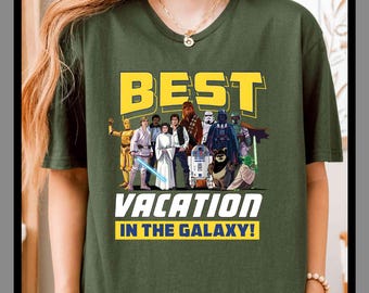 Les meilleurs vacances Star Wars à | T-shirt unisexe sweat à capuche barboteuse | Impression DTF premium | Esthétique vintage rétro | Cadeau| TE482