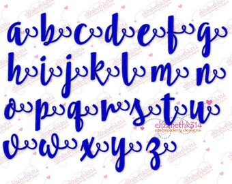 Sizes 1,50 ",2,00 " - Instant Download - 265- Umbrella Embroidery Font - Machine Embroidery Font -