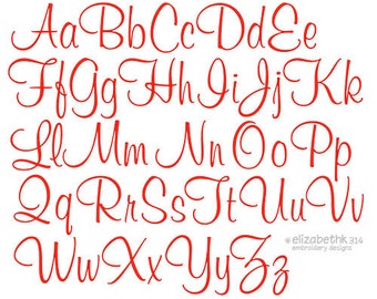 BX FORMAT- Sizes 1",2",3" - Instant Download - Embroidery Font 217 - Machine Embroidery Font