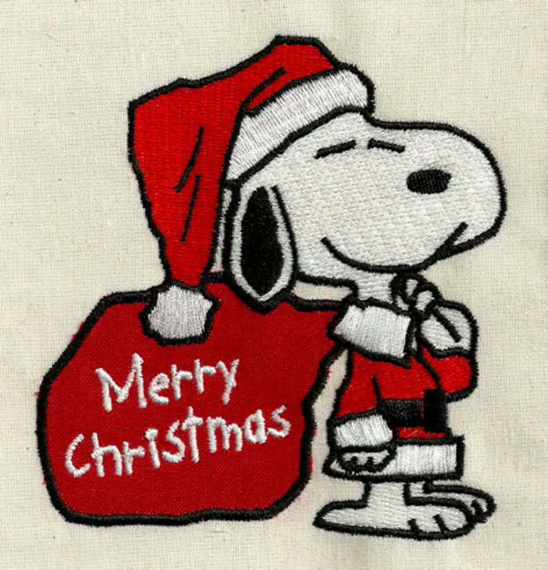 SNOOPY CHRISTMAS 041 Machine Embroidery Design  Etsy