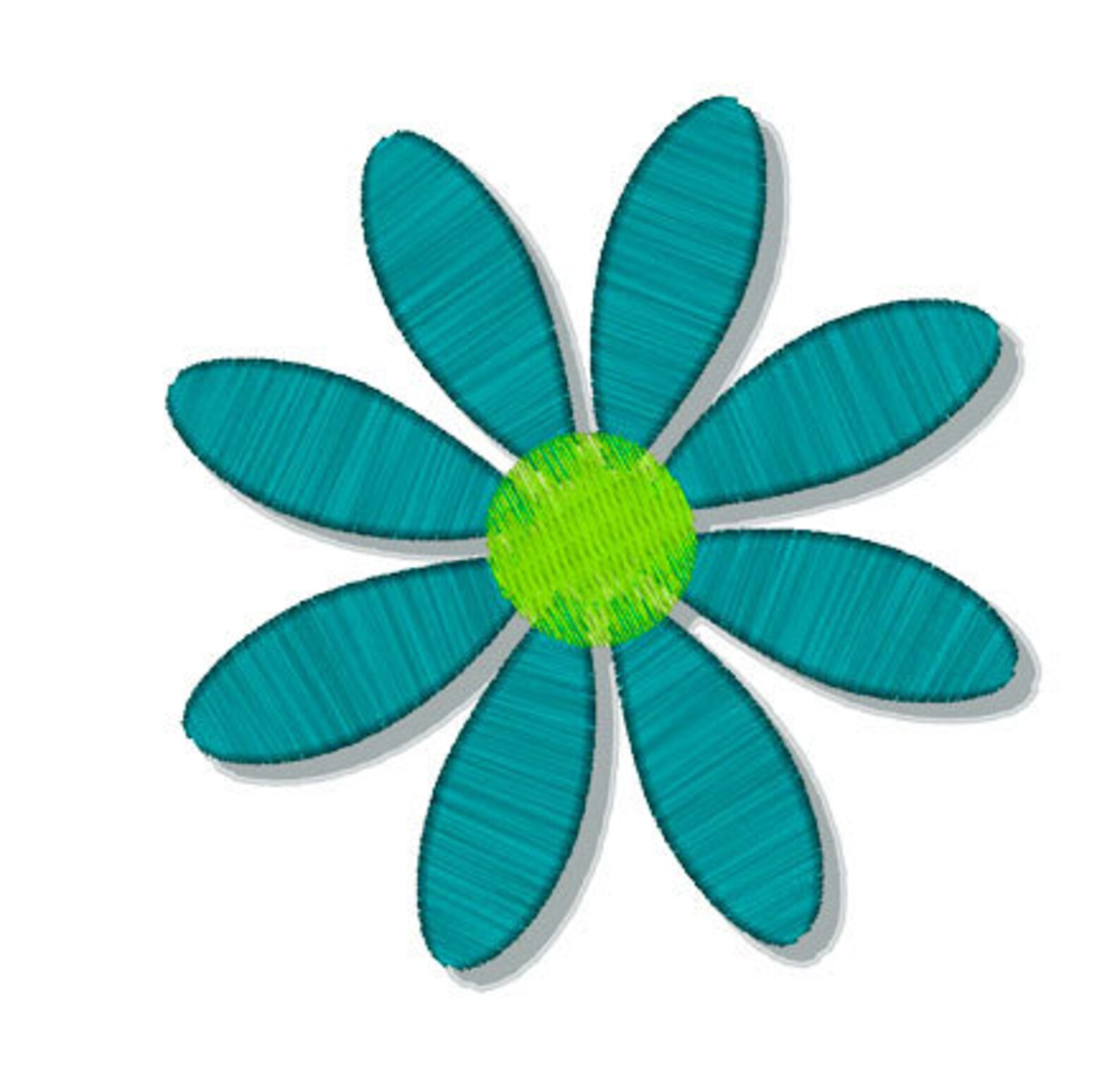 Instant Download Red Flower 024 Applique embroidery Etsy