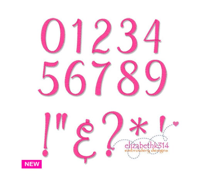 269 Embroidery Font BX Format Aleandra 3 Sizes Etsy