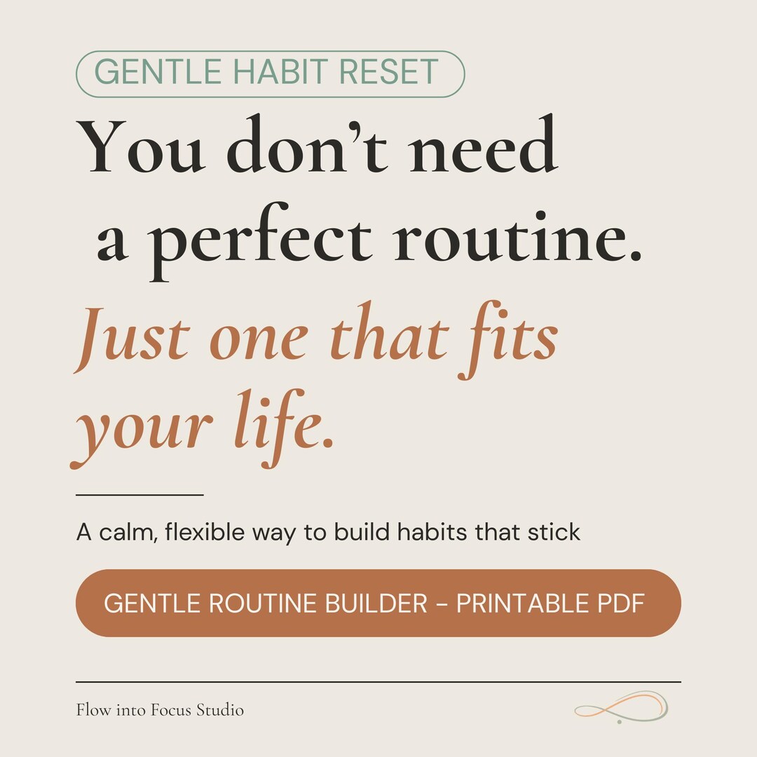 Gentle Routine Builder | Calm Routine Planner | Burnout & ADHD Friendly ...