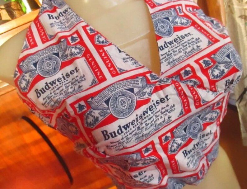 Budweiser Beer Vintage Halter Top Medium