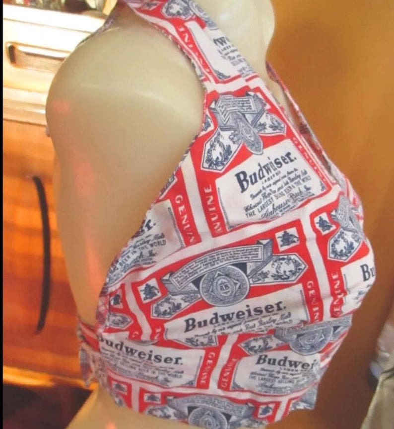 Budweiser Beer Vintage Halter Top Medium