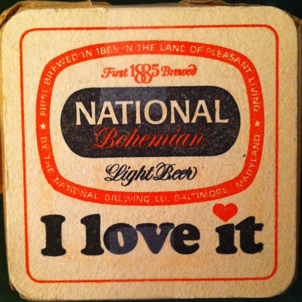 National Bohemian Beer Coaster Vintage