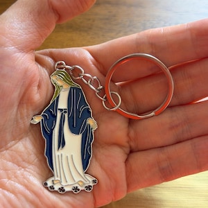 Virgin Mary Key Chain - Etsy